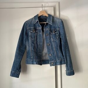 Gap Distressed Denim Jean Jacket Women’s Small